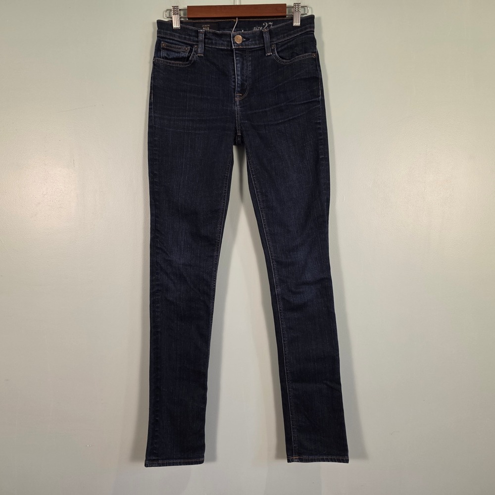 J.Crew Reid Mid Rise Slim Leg Jeans Indigo Blue Size 27 RN77388